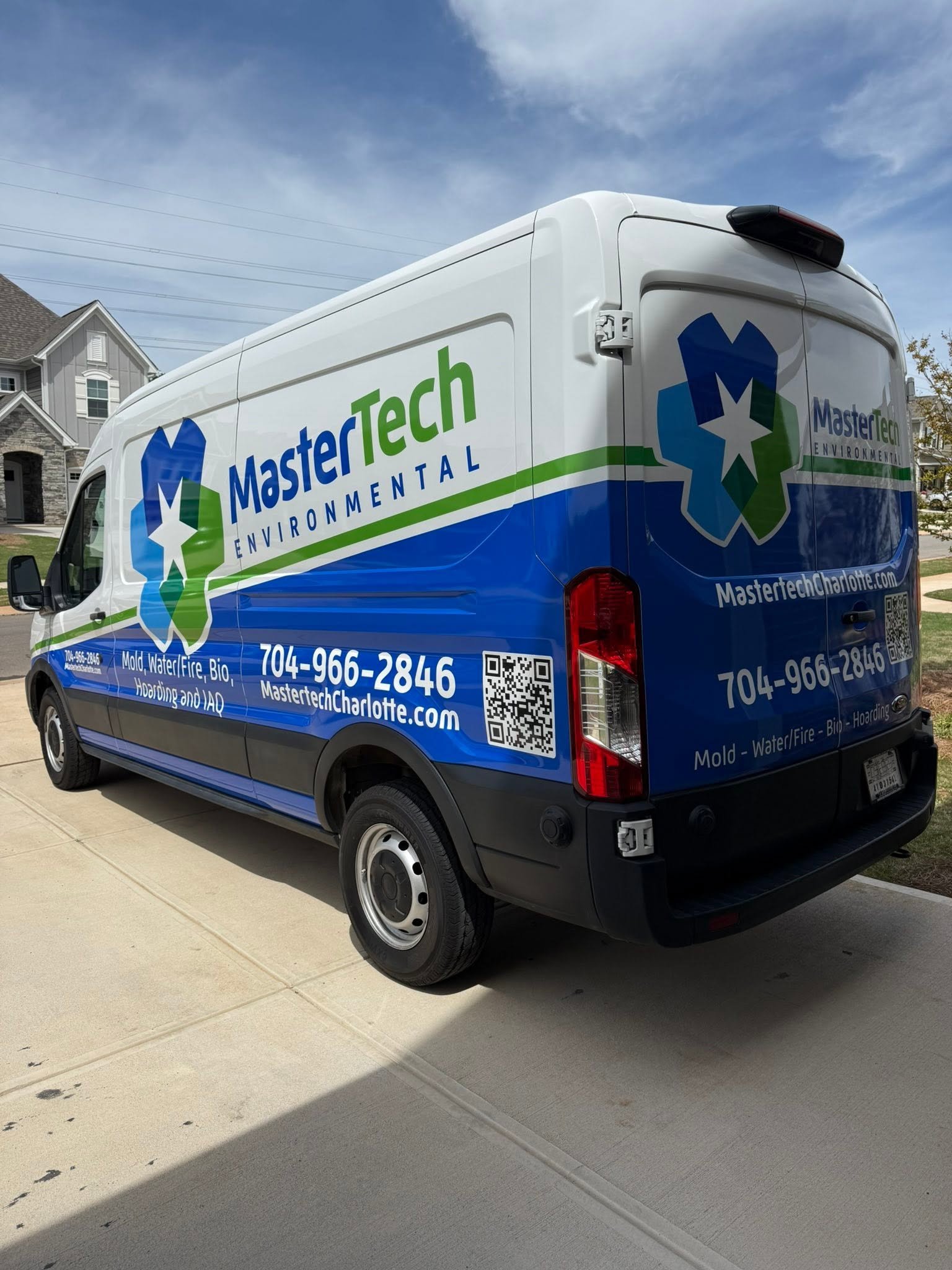 MasterTech Environmental Charlotte branded service van